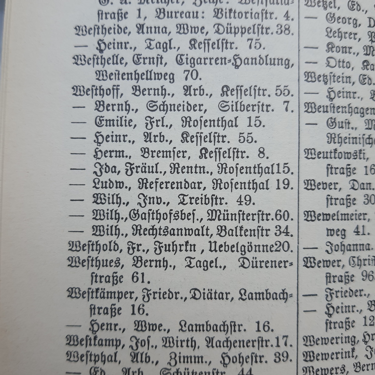 1894 Adressbuch Dormund Westhoffs